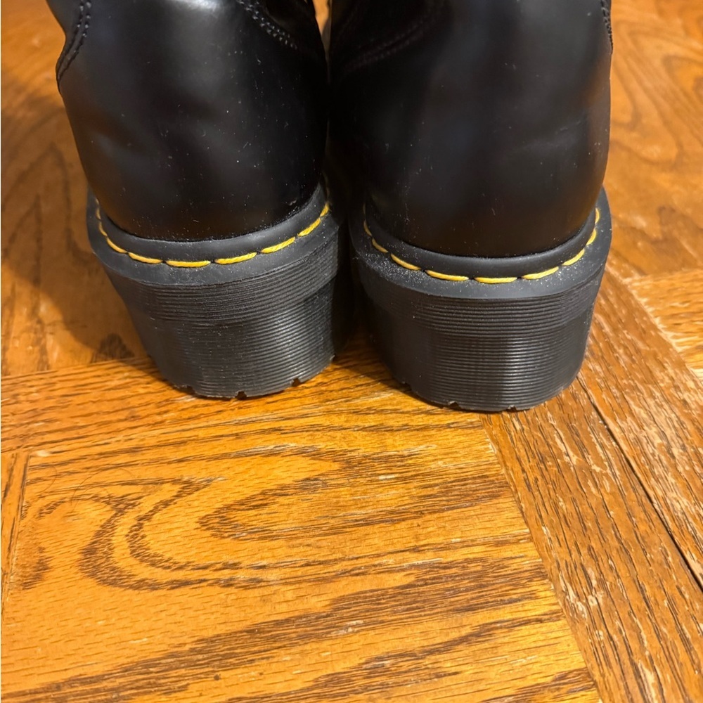 Dr. Martens Jadon Boot Smooth Leather Platforms Black Wmn's 12 Men's 11 Grunge - Picture 4 of 14